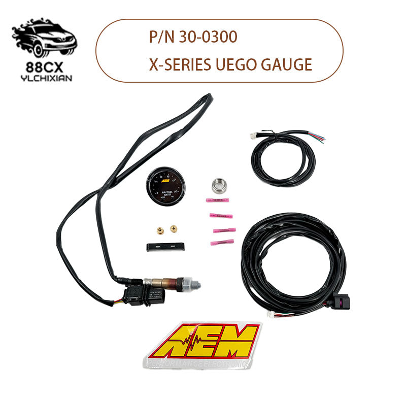 AEM 30-0300 X-Series Wideband Gauge A/F AF O2 Air Fuel Ratio comes with Sensor