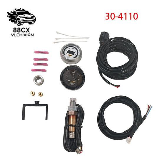 AEM 30-4110 UEGO Wideband O2 Air Fuel Ratio Gauge AFR 52mm with 4.9 LSU Sensor