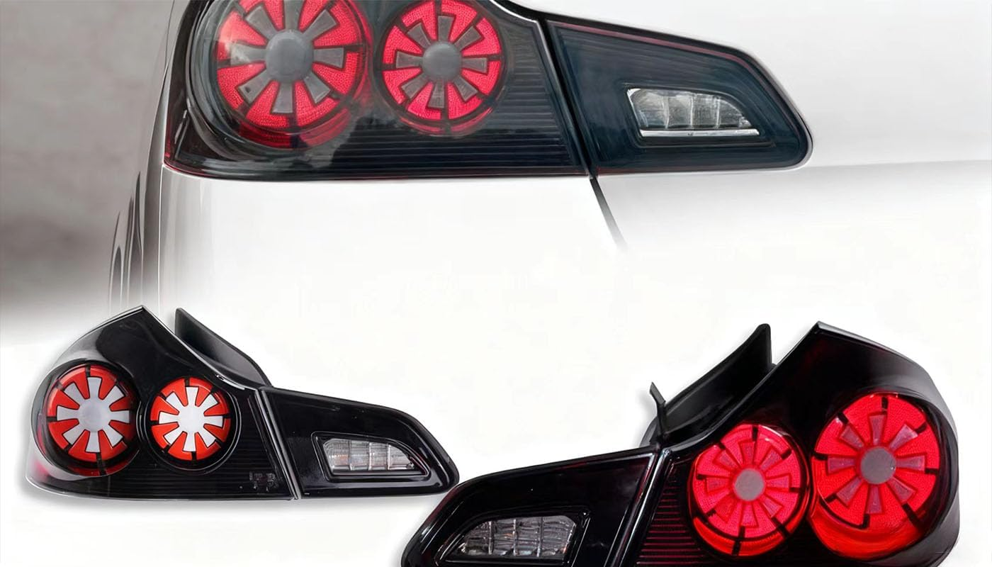 LED Tail Light Assembly for Infiniti G35 G37 G25 2007-2013 Sedan with DRL Daytime Running Lights Driver & Passenger Side Retrofit